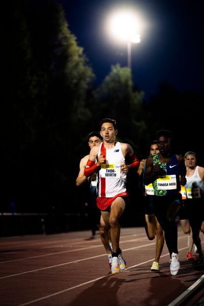 Maximilian Thorwirth (SFD 75 Duesseldorf-Sued) ueber 5000m am 28.05.2022 waehrend der World Athletics Continental Tour IFAM Oordegem in Oordegem